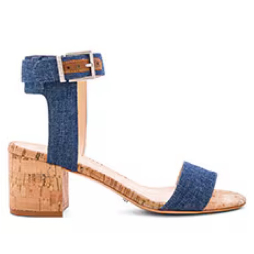 Schutz Jinger Denim Sandals